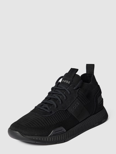 Peek & Cloppenburg BOSSSneaker mit Label-Details Modell 'Titanium_Runn' in black Vierteljährliche Förderung