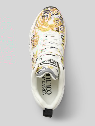 Peek & Cloppenburg Versace Jeans CoutureSneaker mit Label-Motiv-Print Modell 'FONDO DYNAMIC' in weiss Auslauf