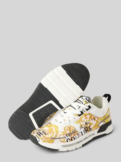 Peek & Cloppenburg Versace Jeans CoutureSneaker mit Label-Motiv-Print Modell 'FONDO DYNAMIC' in weiss Auslauf