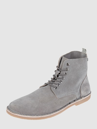 Peek & Cloppenburg Jack & JonesBoots aus Veloursleder Modell 'Bruce' in hellgrau