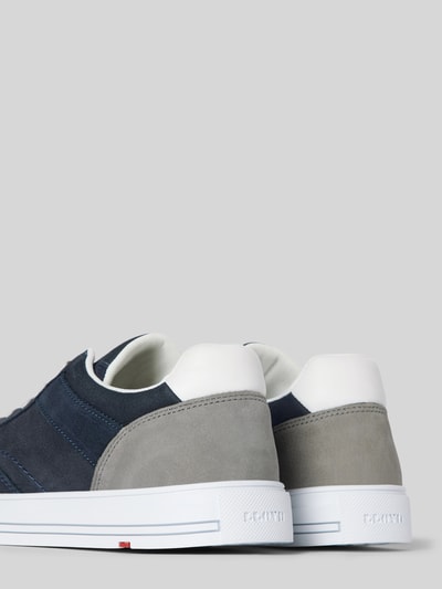 Peek & Cloppenburg LloydLedersneaker in Two-Tone-Machart Modell 'Edik' in marine Günstiger Verkauf