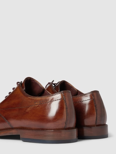 Peek & Cloppenburg bugattiSchnürschuhe in unifarbenem Design Modell 'Mansaro' in cognac Fabrikverkauf
