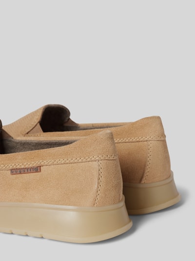 Peek & Cloppenburg bugattiLederloafer mit Label-Detail Modell 'Fiero' in beige Blitzverkäufe