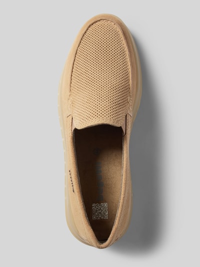 Peek & Cloppenburg bugattiLederloafer mit Label-Detail Modell 'Fiero' in beige Blitzverkäufe