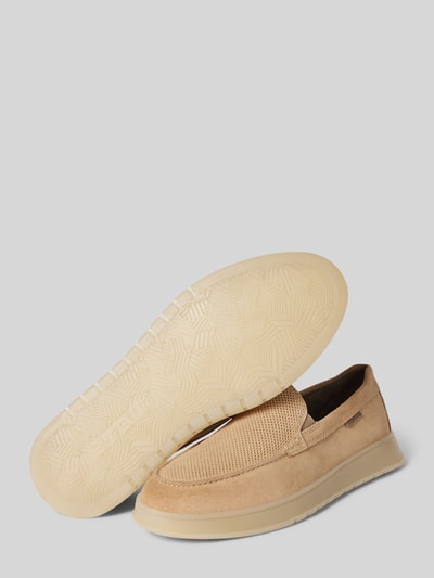 Peek & Cloppenburg bugattiLederloafer mit Label-Detail Modell 'Fiero' in beige Blitzverkäufe