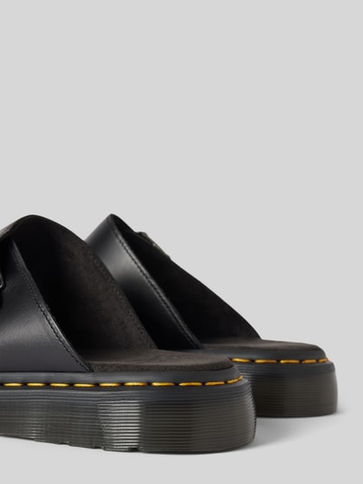 Peek & Cloppenburg Dr. MartensSlides aus Leder mit Dornschließe Modell 'Josef' in black Limitierter Zeitrabatt