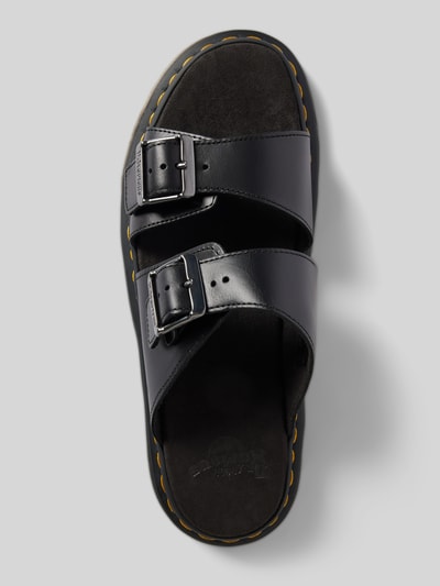 Peek & Cloppenburg Dr. MartensSlides aus Leder mit Dornschließe Modell 'Josef' in black Limitierter Zeitrabatt