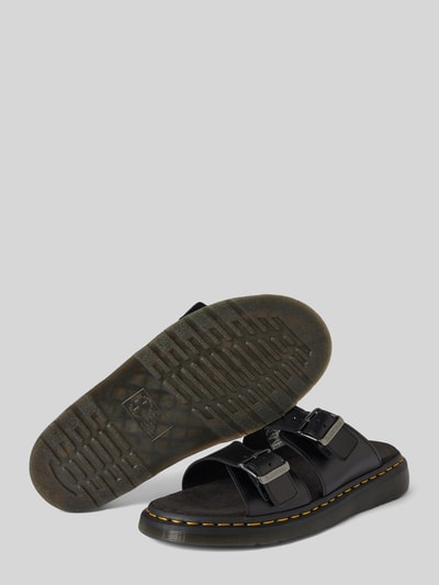 Peek & Cloppenburg Dr. MartensSlides aus Leder mit Dornschließe Modell 'Josef' in black Limitierter Zeitrabatt
