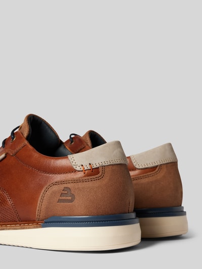 Peek & Cloppenburg BULLBOXERLederschnürschuhe mit Strukturmuster Modell 'FLIN' in cognac Versandkostenfrei