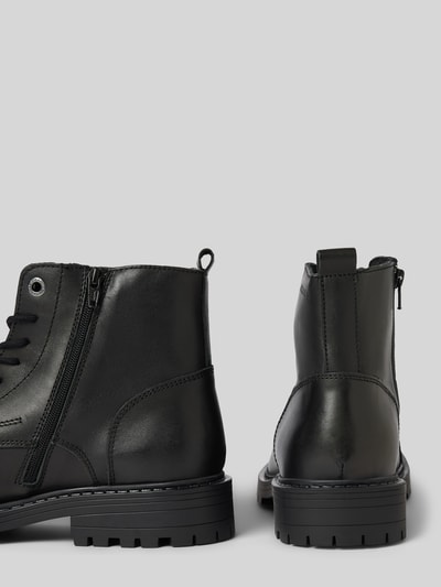 Peek & Cloppenburg Jack & JonesLederboots mit Zugschlaufe Modell 'TREMOR' in black Flash Sale