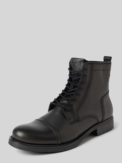 Peek & Cloppenburg Jack & JonesBoots aus Leder Modell 'RUSSEL' in black