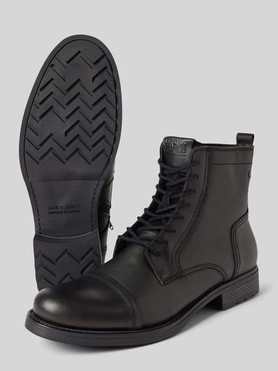 Peek & Cloppenburg Jack & JonesBoots aus Leder Modell 'RUSSEL' in black Online Shopping