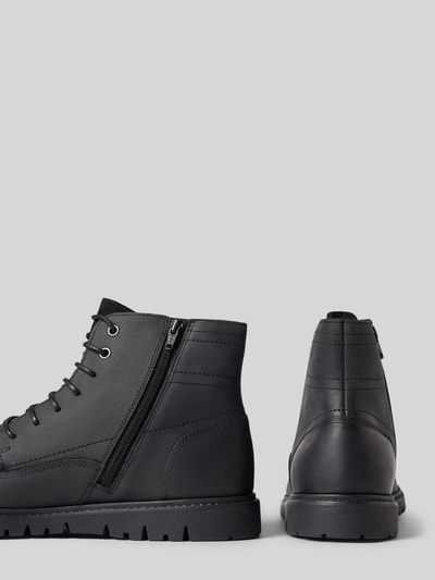 Peek & Cloppenburg GeoxLederboots mit Ziernähten Modell 'GHIACCIAIOD' in black Muttertagsangebot