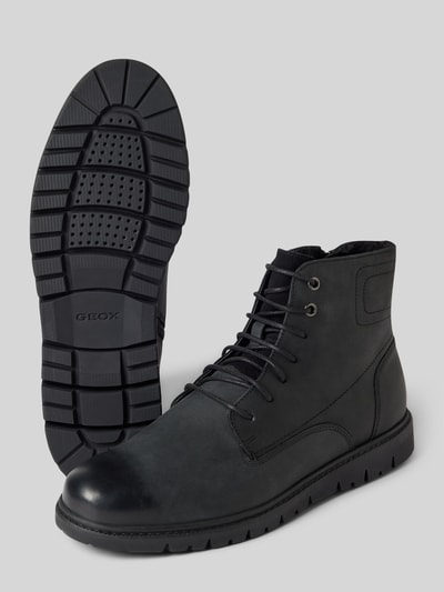 Peek & Cloppenburg GeoxLederboots mit Ziernähten Modell 'GHIACCIAIOD' in black Muttertagsangebot