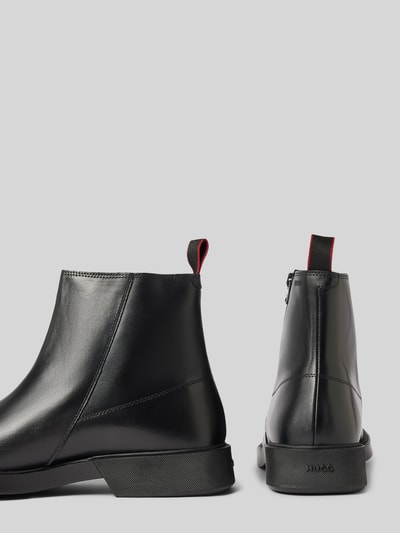 Peek & Cloppenburg HUGOBoots aus Leder mit Reißverschluss in black Jubiläumsangebot
