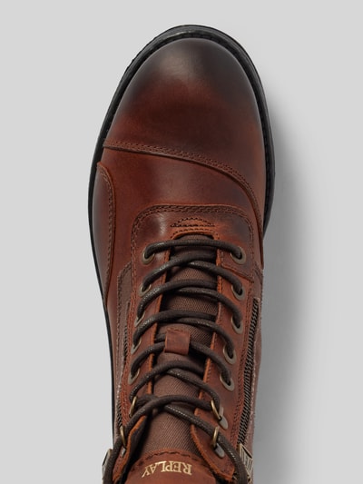 Peek & Cloppenburg ReplayBoots mit Reißverschluss Modell 'PACK BIKER' in cognac Lagerräumung