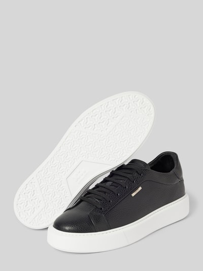 Peek & Cloppenburg Antony MoratoLedersneaker mit Label-Detail Modell 'ARTEM IN TUMBLED LEATHER' in black Neueste Mode