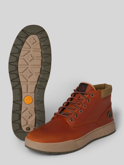 Peek & Cloppenburg TimberlandLederboots mit Logo-Applikation Modell 'Maple Grove' in mittelbraun Große Rabatte