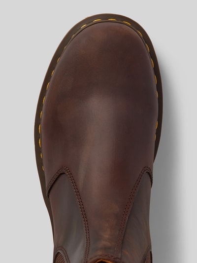 Peek & Cloppenburg Dr. MartensChelsea Boots aus Leder mit Ziernaht in mittelbraun Neuheiten