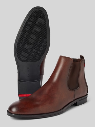 Peek & Cloppenburg LloydLederboots mit Zugschlaufe Modell 'FAUSTO' in mittelbraun Sonderangebote