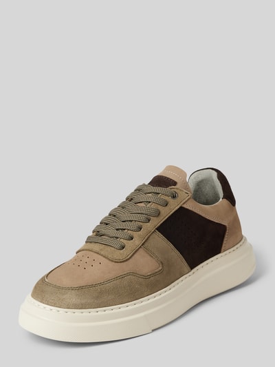 Peek & Cloppenburg DIGELSneaker aus Leder mit Schnürung Modell 'Snoop' in oliv