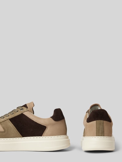 Peek & Cloppenburg DIGELSneaker aus Leder mit Schnürung Modell 'Snoop' in oliv Super Sparpreis