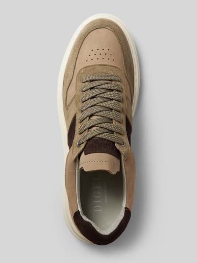 Peek & Cloppenburg DIGELSneaker aus Leder mit Schnürung Modell 'Snoop' in oliv Super Sparpreis