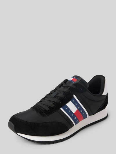 Peek & Cloppenburg Tommy JeansSneaker aus Leder-Mix Modell 'RUNNER' in black
