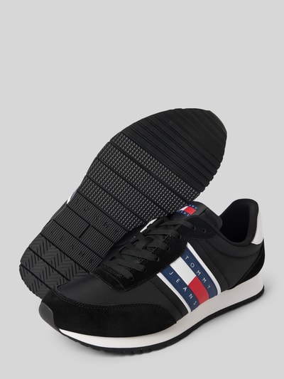 Peek & Cloppenburg Tommy JeansSneaker aus Leder-Mix Modell 'RUNNER' in black Letzter Tag