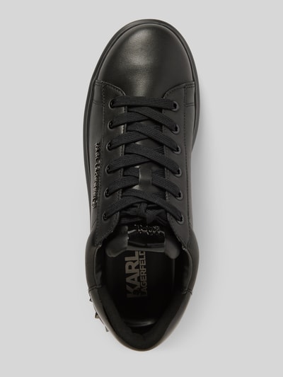 Peek & Cloppenburg Karl LagerfeldLedersneaker mit Label-Applikation in black Bis zu 65% Rabatt