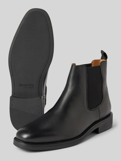 Peek & Cloppenburg SELECTED HOMMEChelsea Boots mit elastischen Einsätzen Modell 'JOSEPH' in black Nur noch ein Tag übrig
