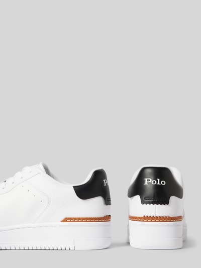 Peek & Cloppenburg Polo Ralph LaurenLedersneaker mit Logo-Stitching Modell 'MASTERS' in weiss Fabrikladen