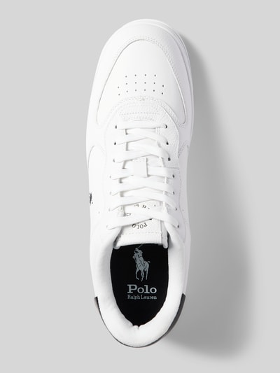 Peek & Cloppenburg Polo Ralph LaurenLedersneaker mit Logo-Stitching Modell 'MASTERS' in weiss Fabrikladen