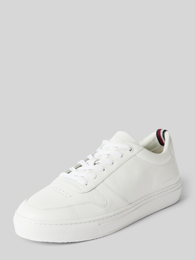 Peek & Cloppenburg Tommy HilfigerSneaker aus Leder mit Label-Detail in weiss