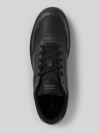 Peek & Cloppenburg Tommy HilfigerSneaker aus Leder-Mix Modell 'BASKET CORE LITE' in black zollfrei