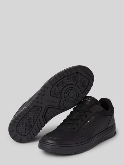 Peek & Cloppenburg Tommy HilfigerSneaker aus Leder-Mix Modell 'BASKET CORE LITE' in black zollfrei