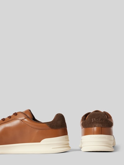 Peek & Cloppenburg Polo Ralph LaurenSneaker aus Leder mit Logo-Print in cognac Rabatte dieses Monats