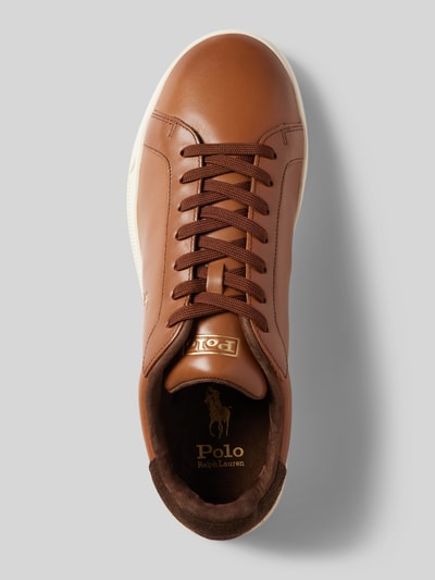 Peek & Cloppenburg Polo Ralph LaurenSneaker aus Leder mit Logo-Print in cognac Rabatte dieses Monats