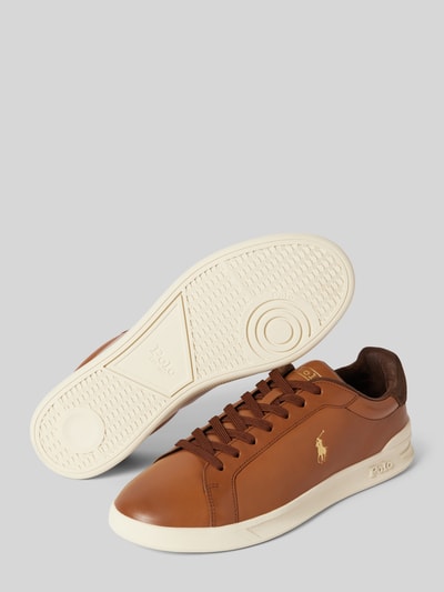 Peek & Cloppenburg Polo Ralph LaurenSneaker aus Leder mit Logo-Print in cognac Rabatte dieses Monats
