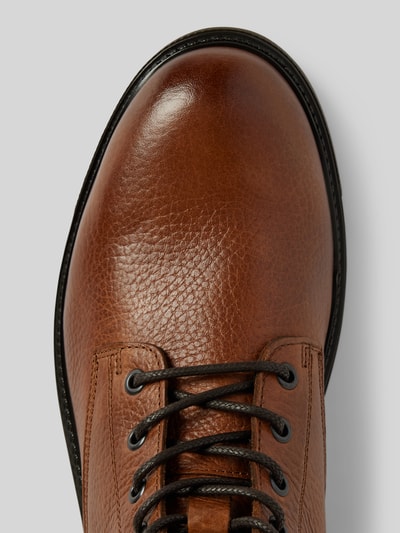 Peek & Cloppenburg Tommy HilfigerLederboots mit Label-Details in cognac Verkauf