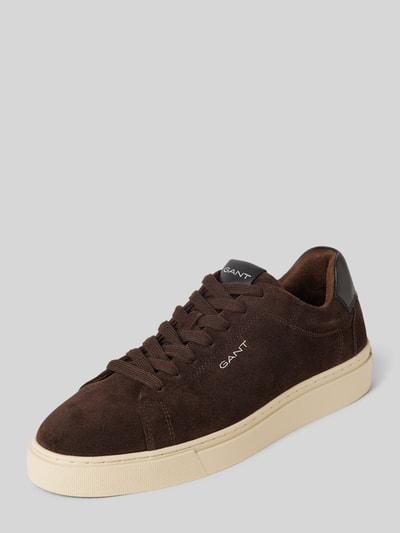 Peek & Cloppenburg GantSneaker aus Leder mit Label-Detail Modell 'Mc Julien' in dunkelbraun