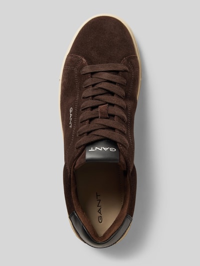 Peek & Cloppenburg GantSneaker aus Leder mit Label-Detail Modell 'Mc Julien' in dunkelbraun im Angebot