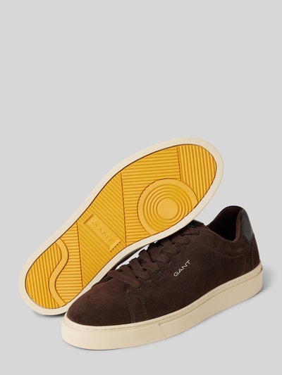 Peek & Cloppenburg GantSneaker aus Leder mit Label-Detail Modell 'Mc Julien' in dunkelbraun im Angebot