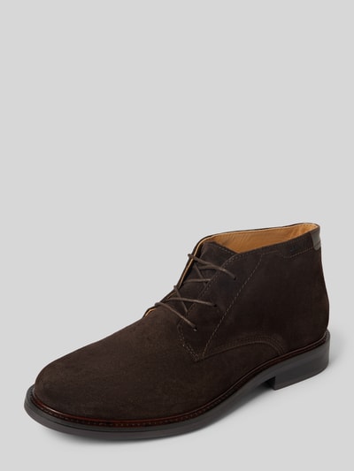 Peek & Cloppenburg GantLederboots mit Schnürverschluss Modell 'St Fairkon' in mittelbraun