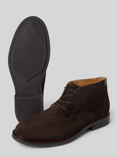 Peek & Cloppenburg GantLederboots mit Schnürverschluss Modell 'St Fairkon' in mittelbraun Blitzverkäufe