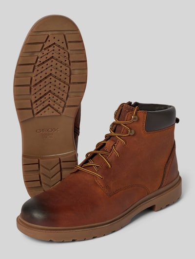 Peek & Cloppenburg GeoxLederboots mit Zugschlaufe Modell 'ANDALO' in cognac Sonderangebot