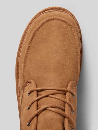 Peek & Cloppenburg UGGSchnürboots aus Leder mit Label-Schriftzug Modell 'NEUMEL' in cognac Rabatt