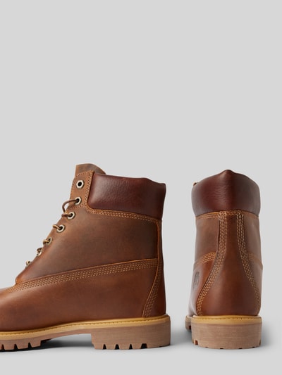Peek & Cloppenburg TimberlandSchnürboots aus echtem Leder in mittelbraun Günstig kaufen