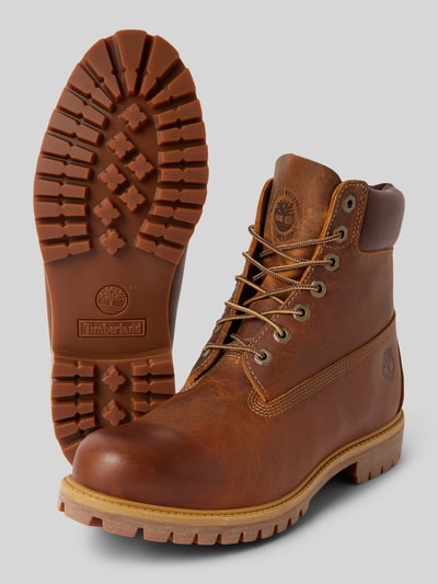 Peek & Cloppenburg TimberlandSchnürboots aus echtem Leder in mittelbraun Günstig kaufen