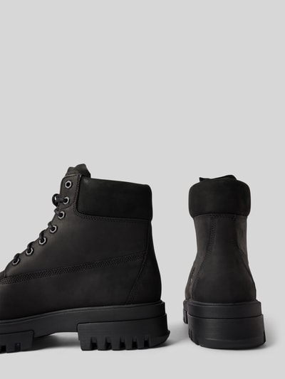 Peek & Cloppenburg TimberlandSchnürboots aus Leder mit Logo-Detail Modell 'ARBOR' in black Großer Ausverkauf